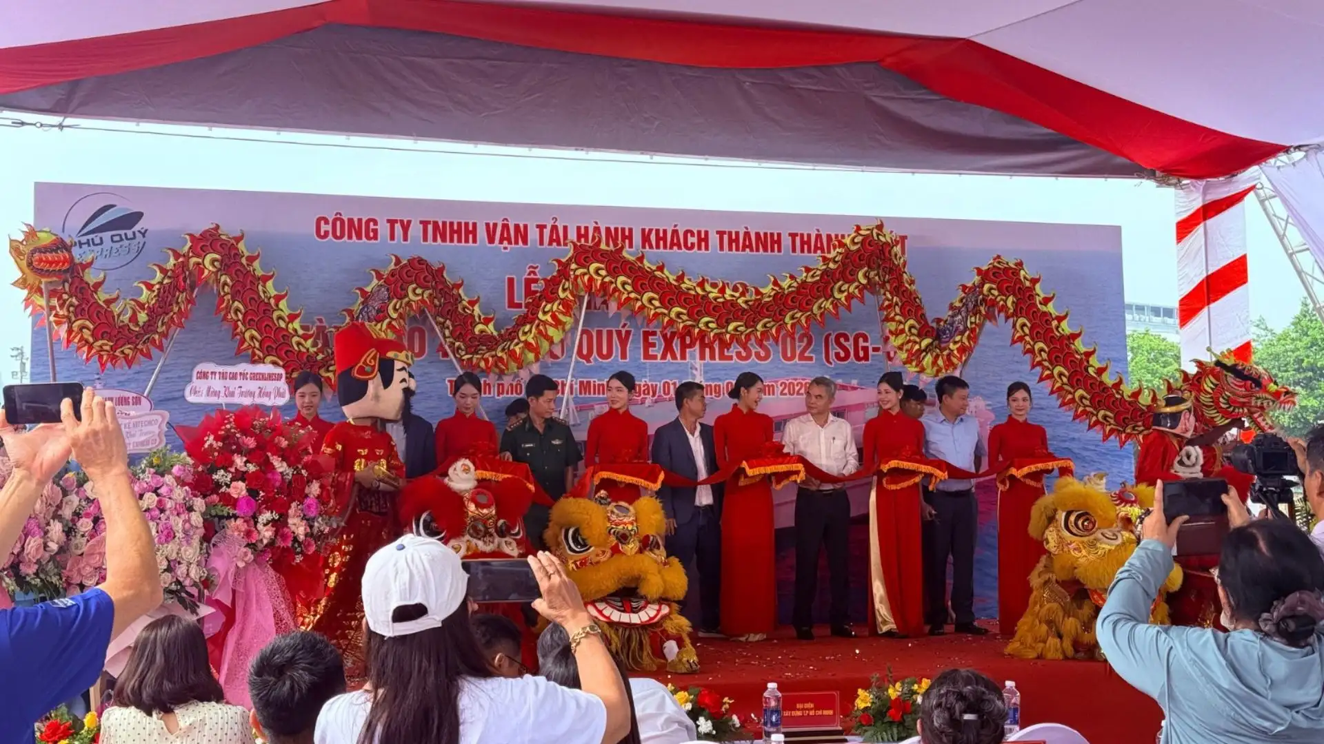 Ferry VN dự lễ khánh thành tàu Phú Quý Express